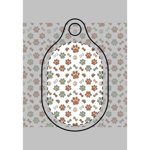 Tito AirTag Holder — Paw Print Case (Clips to Any Collar)