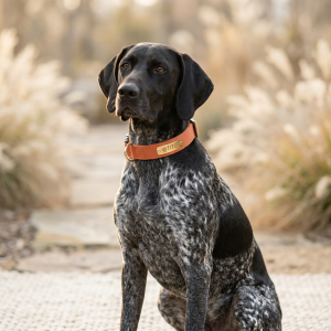 Tito AirTag Personalized Collar — Terracotta