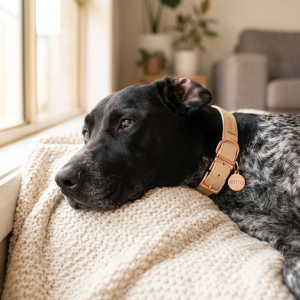 Tito Classic Personalized Name Collar — Cream