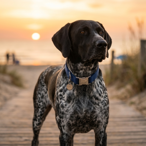 Tito Classic Personalized Name Collar — Navy